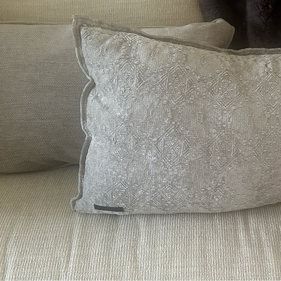 Other - Elegant 24” long gray Decorative Pillows (2)NEW